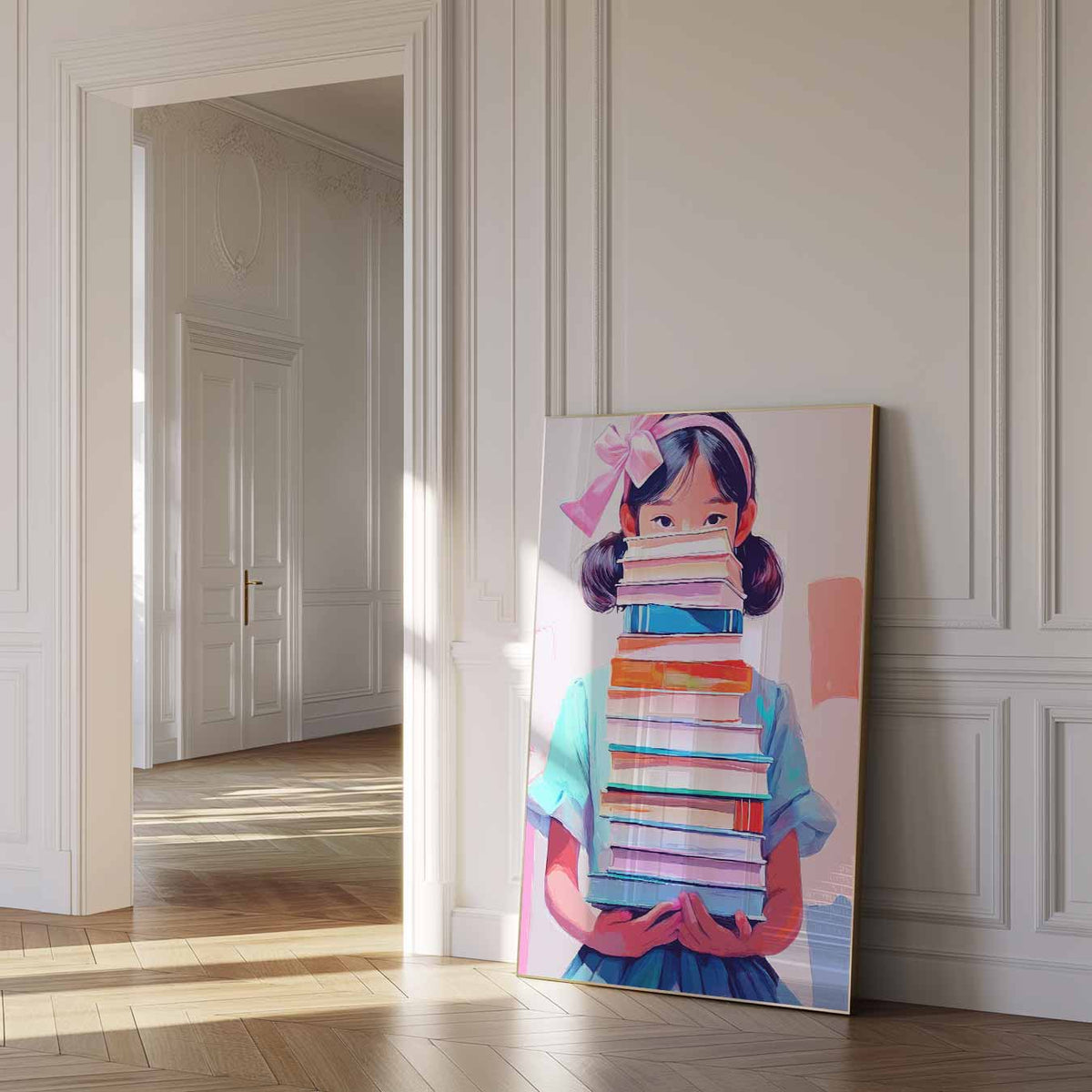 Abstracte – zomer poster als frisse staande wanddecoratie