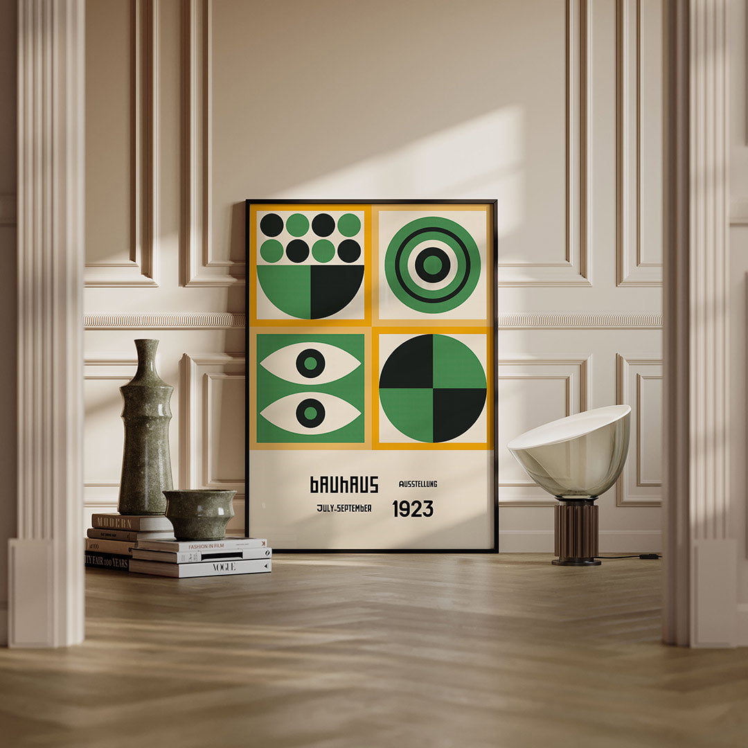 Vorm en balans – moderne Bauhaus wandkunst als poster