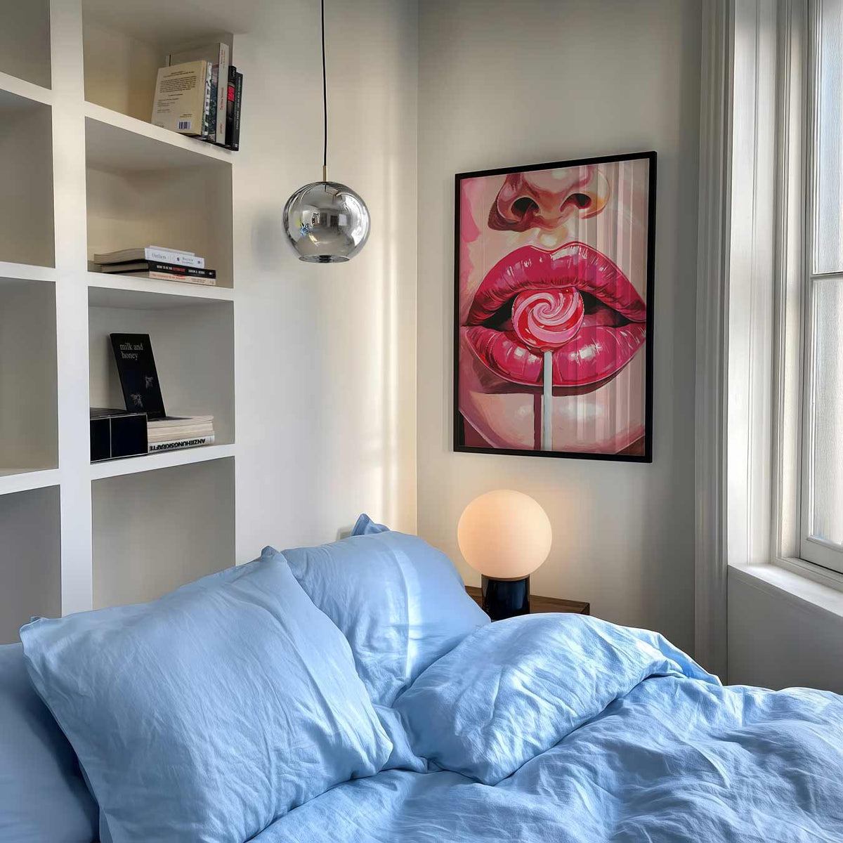 Verleidelijke Lippen – zomer poster als frisse staande wanddecoratie