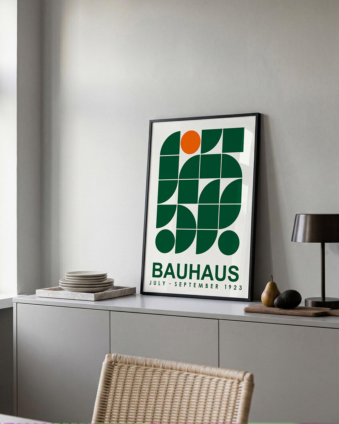 – moderne Bauhaus wandkunst als poster