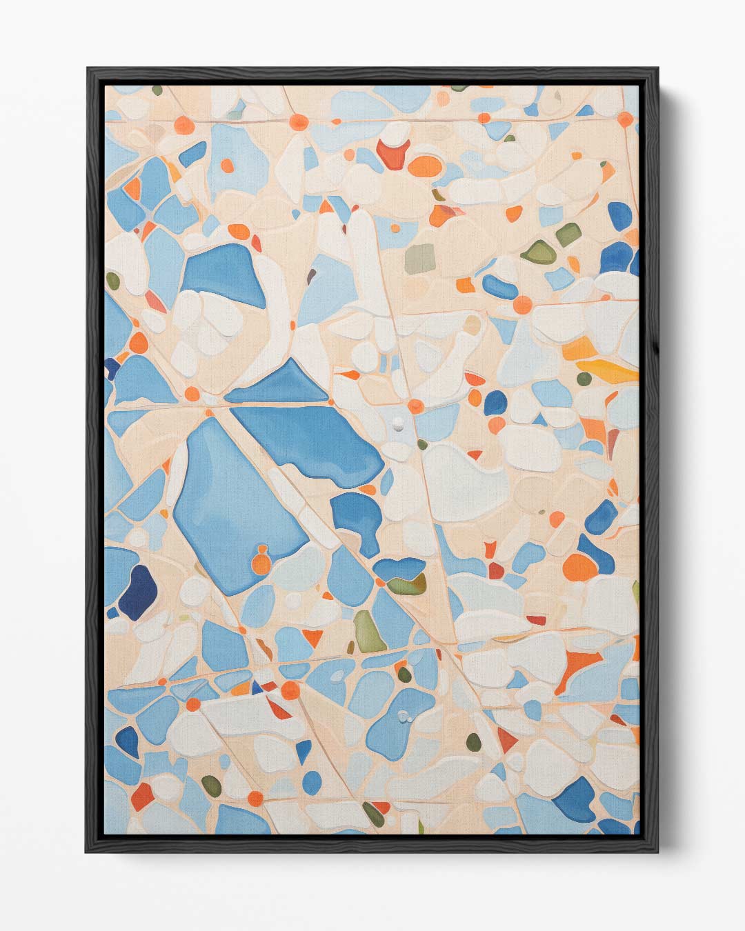 Vrolijk Abstract Patroon – portret kunstwerk als wanddecoratie