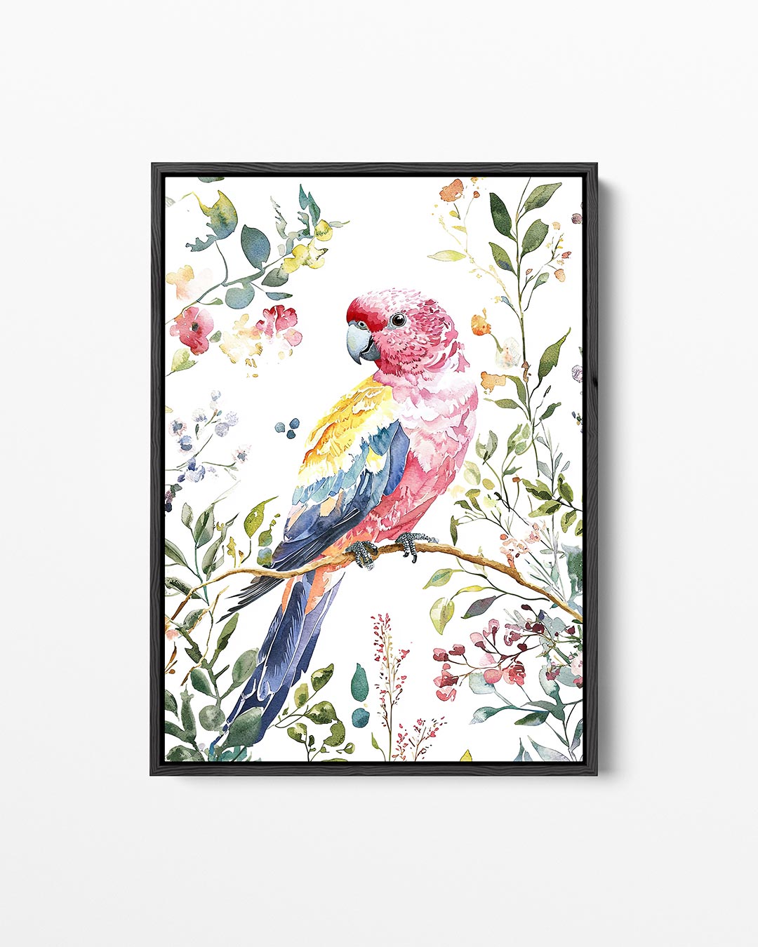 Vrolijke vogel illustratie – staand wanddecoratie kunstwerk