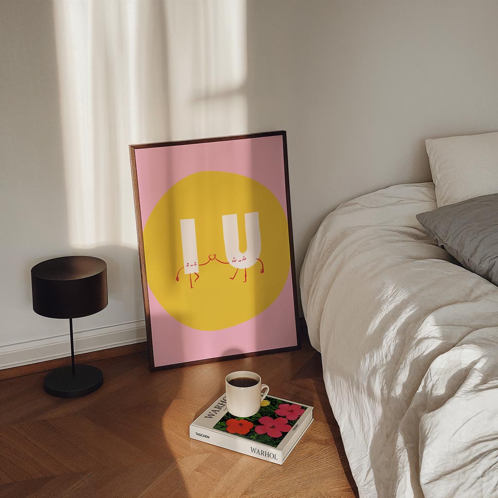 I U Love – staande zomer wanddecoratie van WallArtistic
