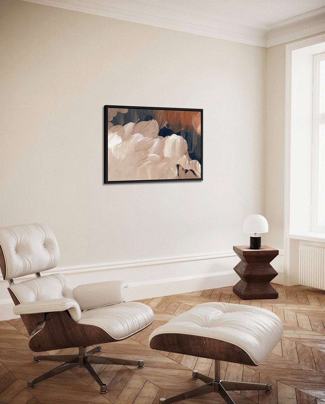 Organische borstels – Beige – alternatieve weergave van het kunstwerk