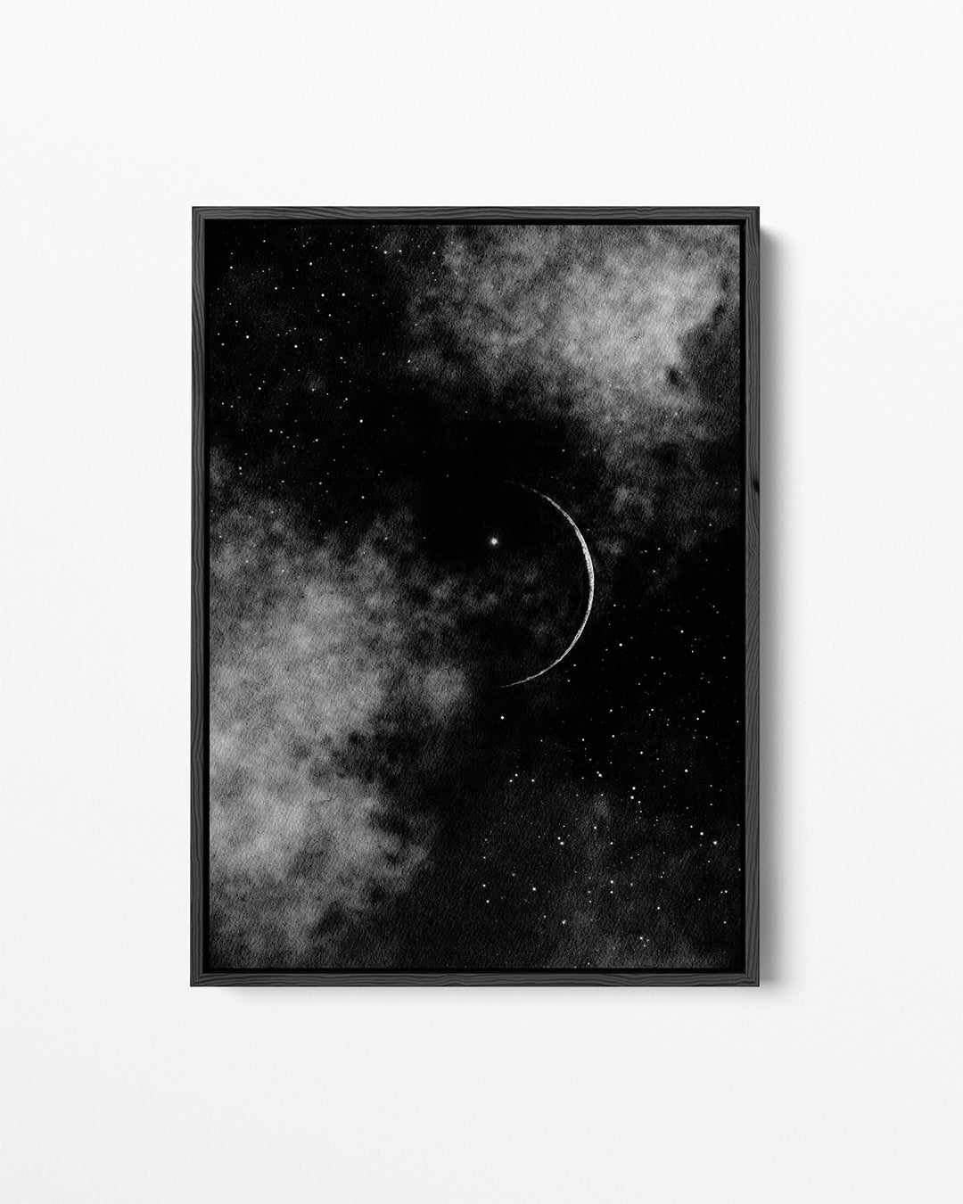 Maan en sterrenhemel – staand wanddecoratie kunstwerk