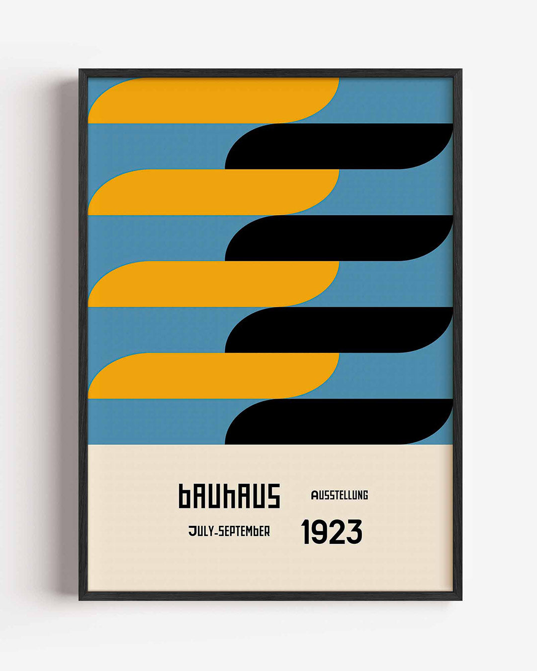 Vorm en kleur – staande Bauhaus poster als wanddecoratie