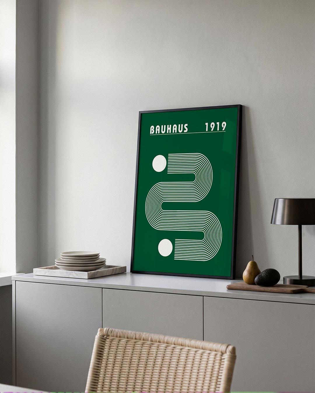 – moderne Bauhaus wandkunst als poster