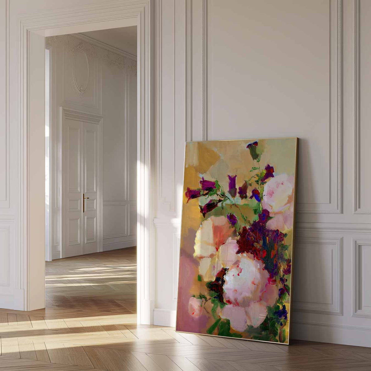Vrolijke Bloemenweelde – urban poster in staand formaat