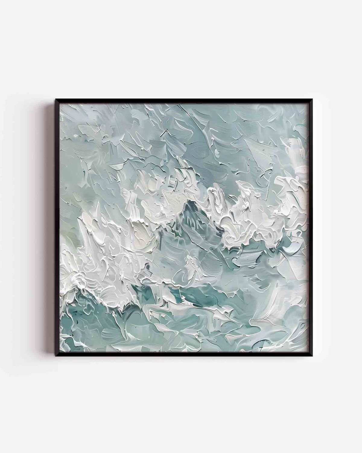Abstracte golven – abstracte textuur vierkante poster als wanddecoratie