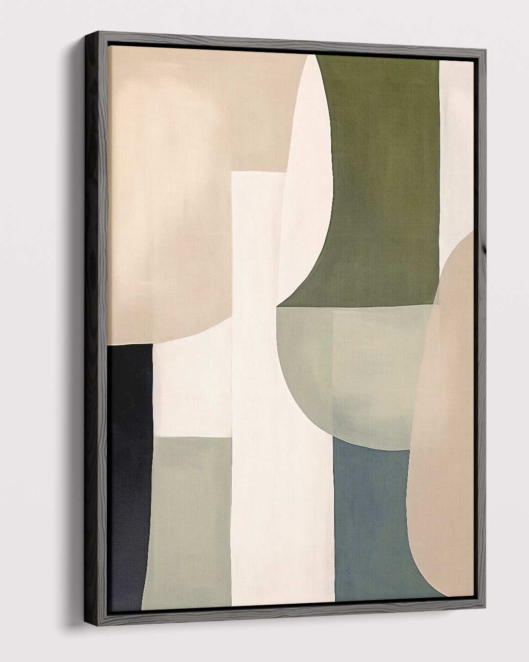 Abstracte Harmonie in Aardetinten – dibond kunstwerk als wanddecoratie