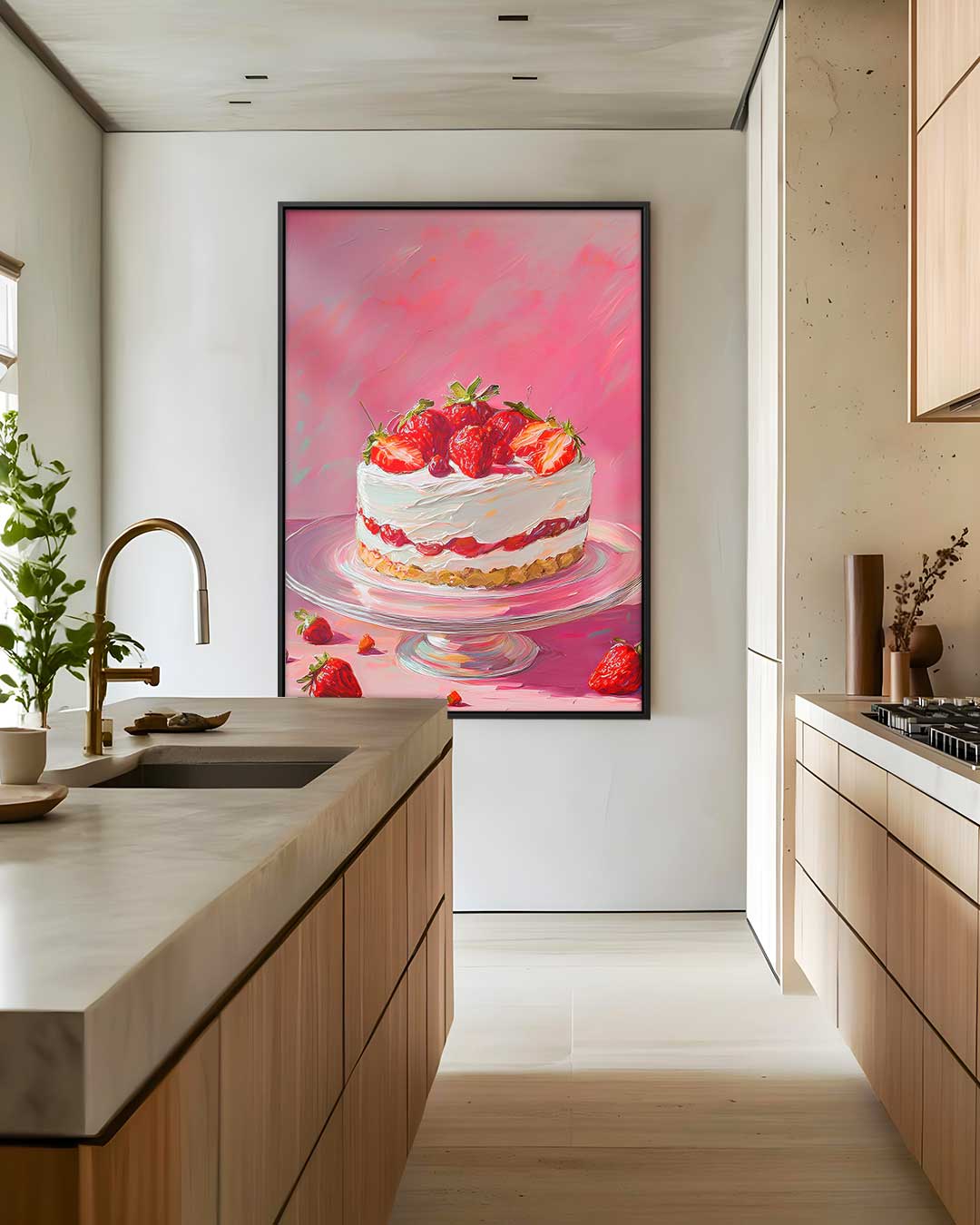 Zoete Euforie Schilderij – staand kunstwerk voor modern interieur