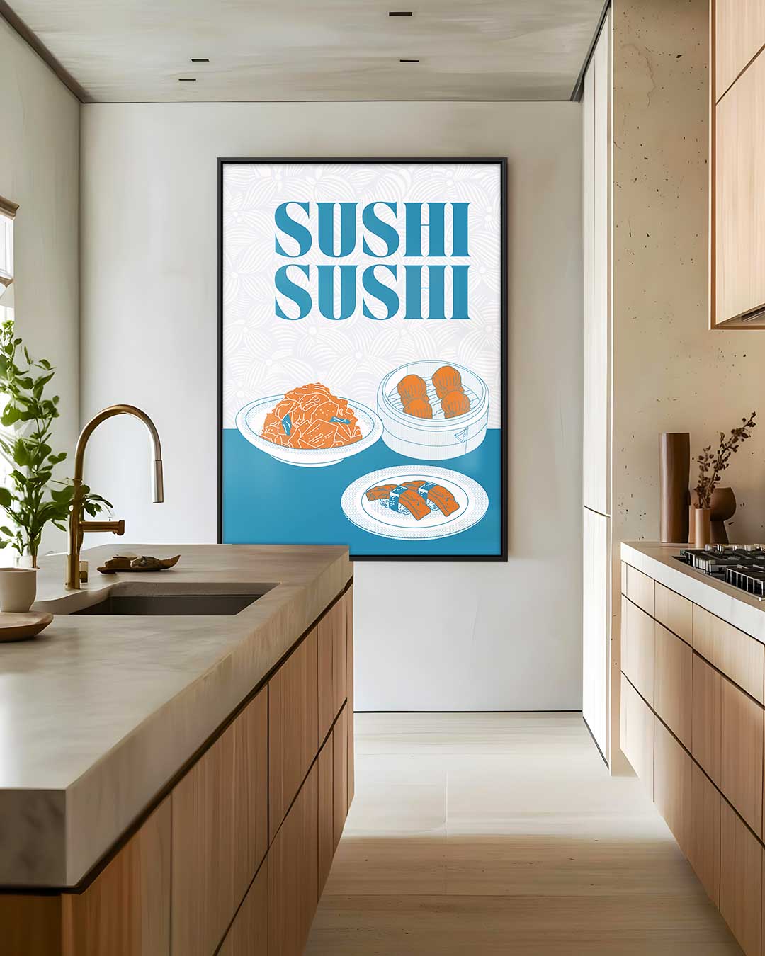 Sushi Delight Poster – staand kunstwerk voor modern interieur