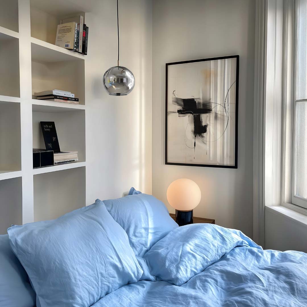 Moderne Abstracte Kunstposter – staande muurposter met elegante eenvoud