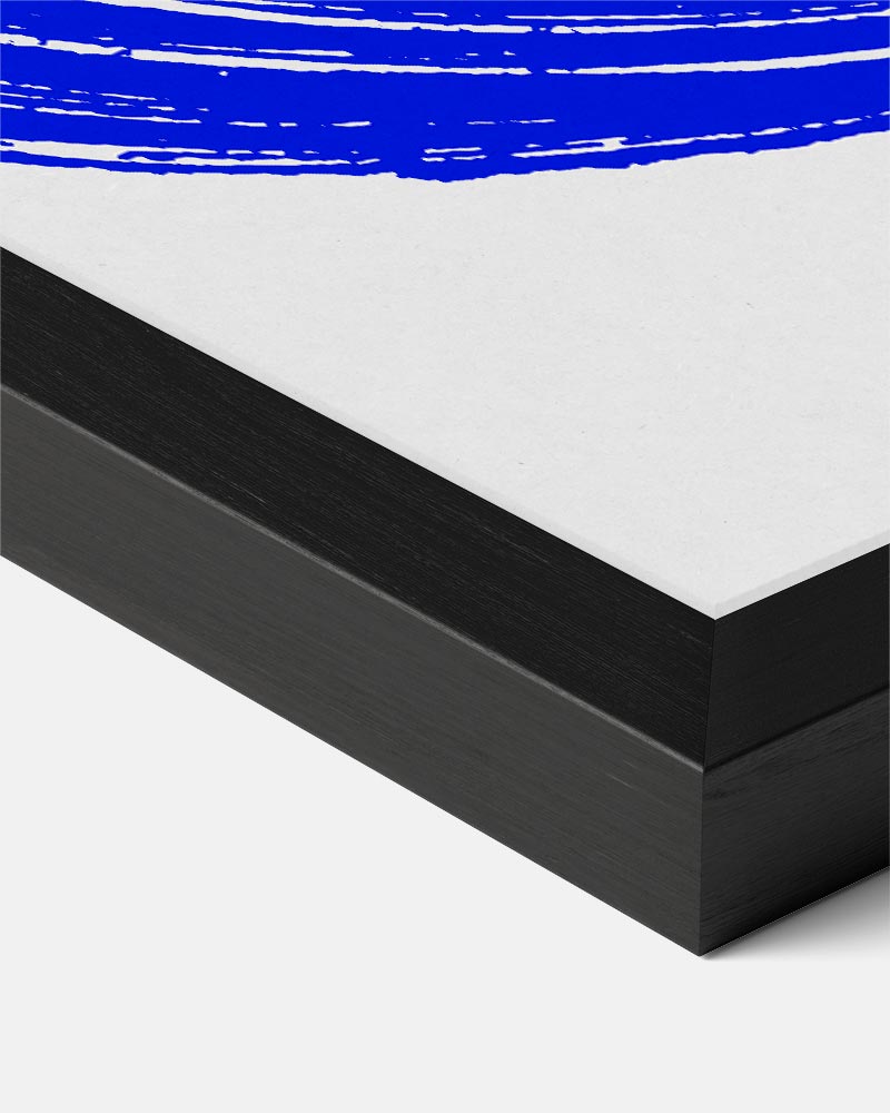 Moderne Blauwe Schelpenkunst – zeedieren portret poster, afbeelding 8