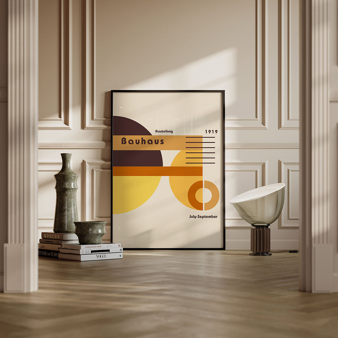 Vorm en balans – moderne Bauhaus wandkunst als poster