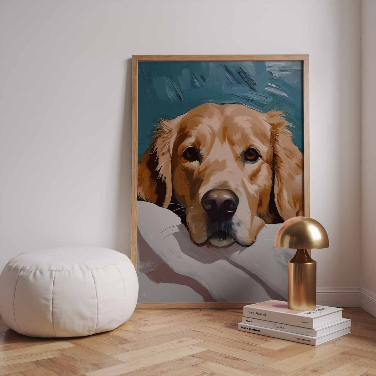 Liefdevolle Hondenblik – dieren poster in staand formaat