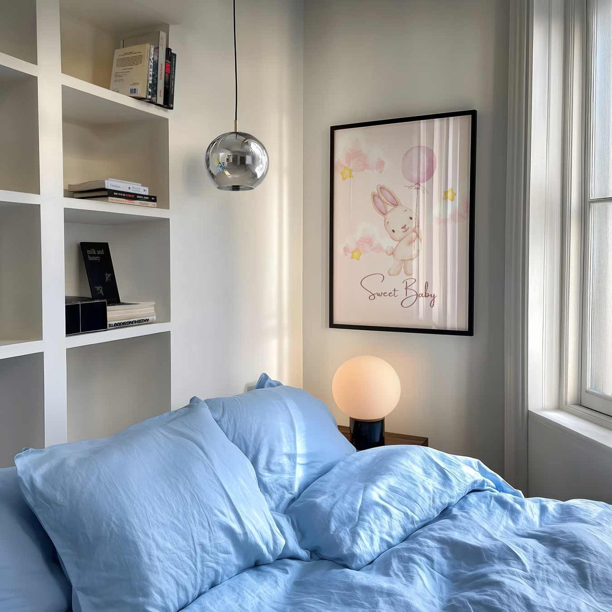 Schattige Konijn Kinderkamer – kinderposter in staand formaat