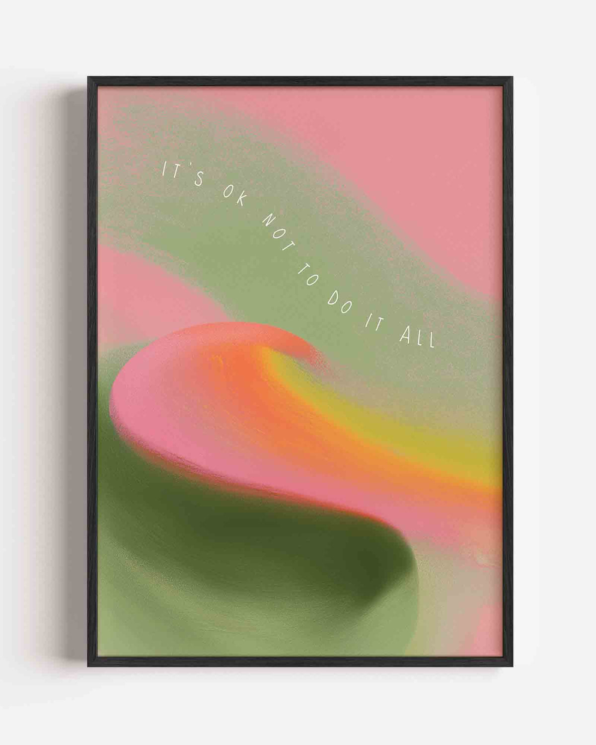 Abstracte kleurencompositie – botanische portret poster als wanddecoratie