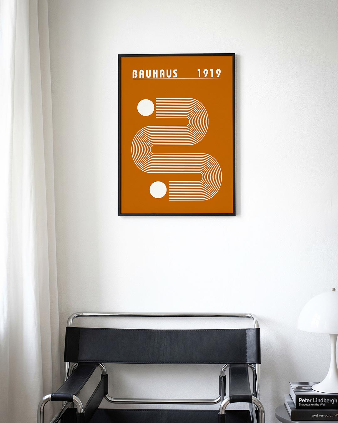 Lijnen en vlakkenspel – moderne Bauhaus wandkunst als poster