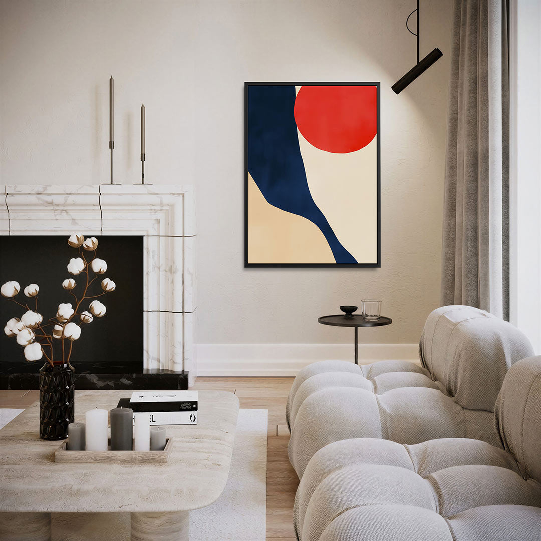Vloeiende vormen compositie – staand wanddecoratie kunstwerk