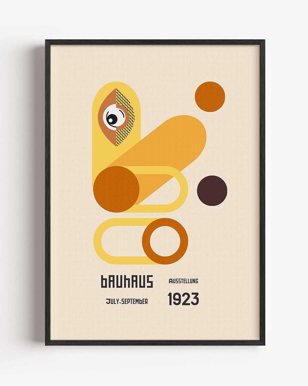 Vorm en balans – staande Bauhaus poster als wanddecoratie