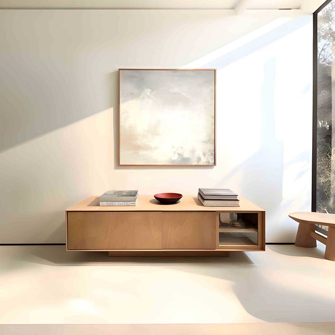 Abstracte wolken – vierkante abstracte wanddecoratie van WallArtistic