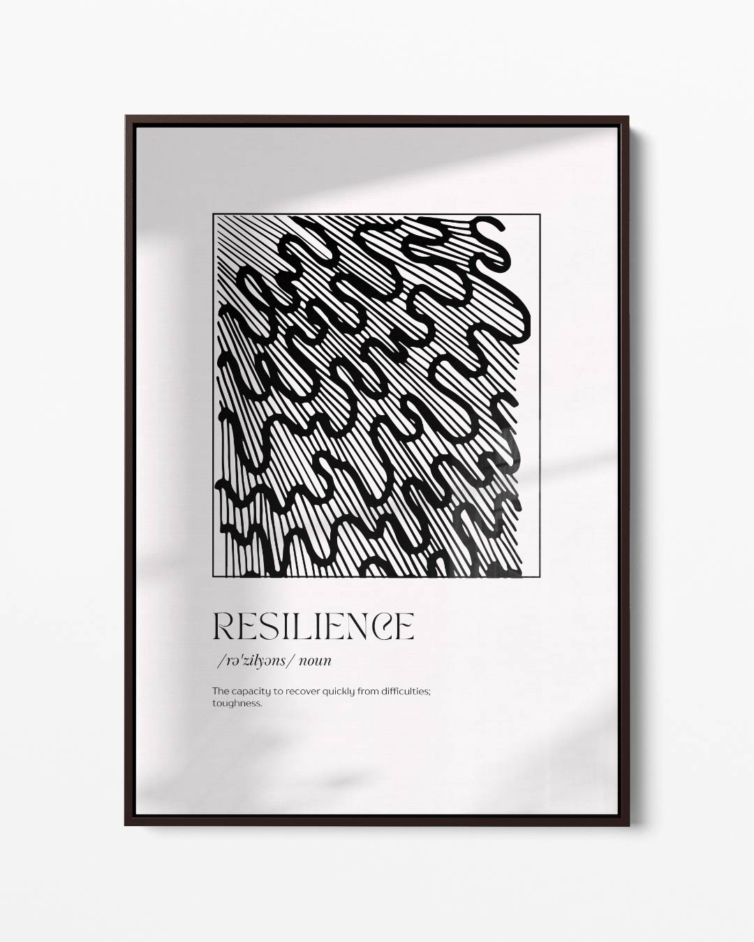 Resilience Krachtpatroon – portret kunstwerk als wanddecoratie