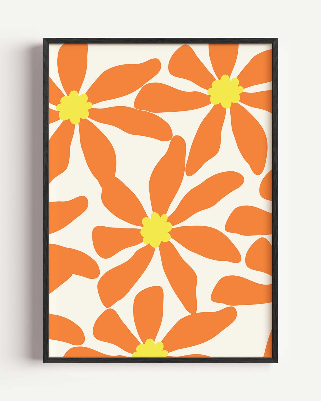 Vrolijke Bloemenposter – bloemen portret poster als wanddecoratie