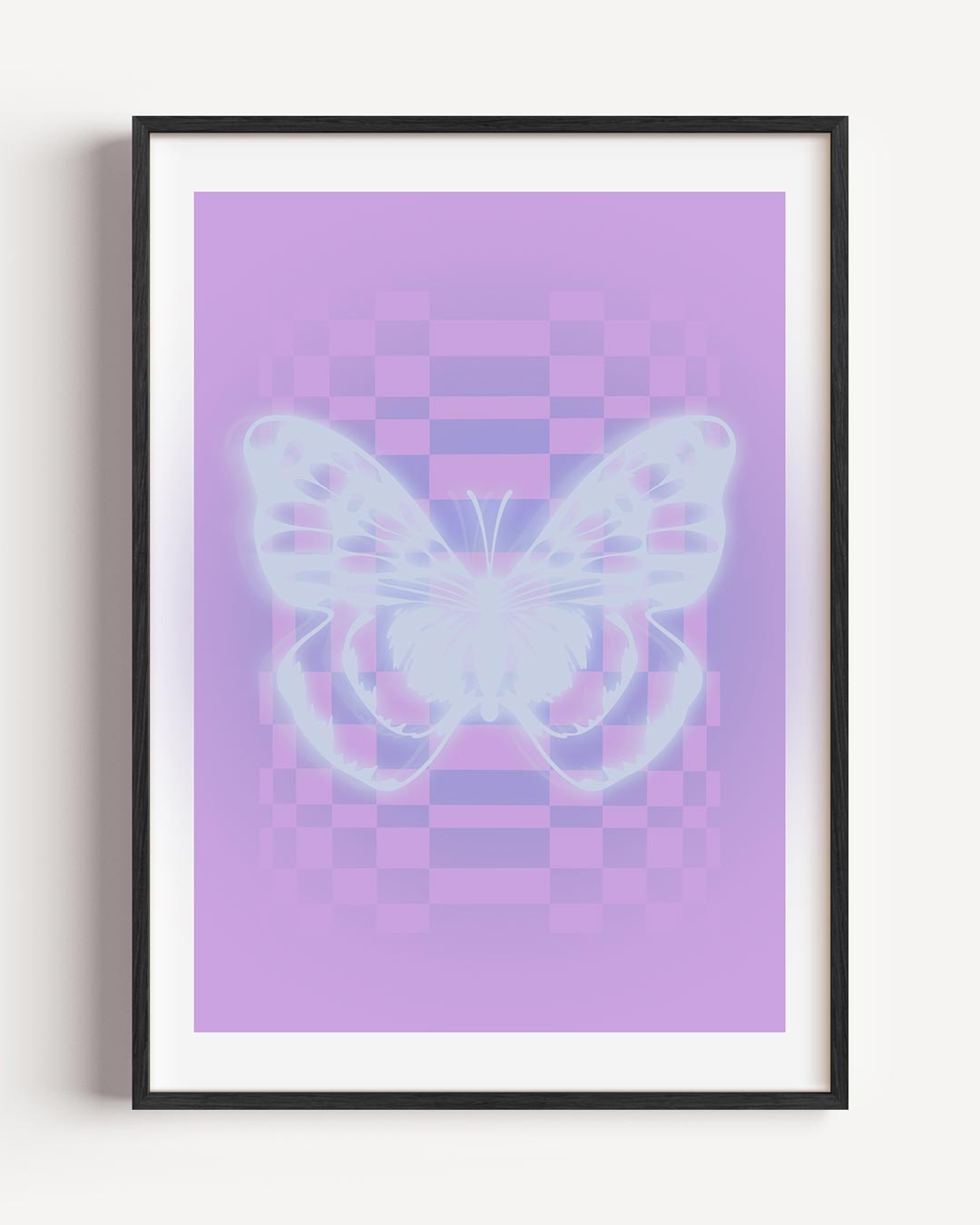 Dromerige Vlinder – moderne portret poster als wanddecoratie
