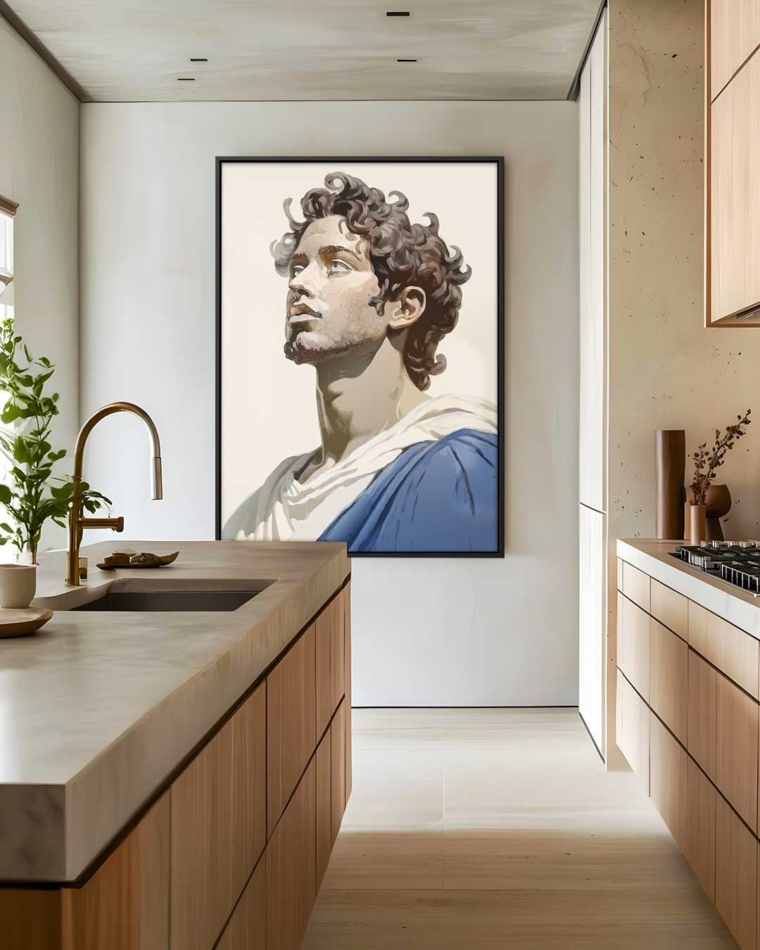 Moderne Klassieke Portretkunst – modern portret kunstwerk van WallArtistic