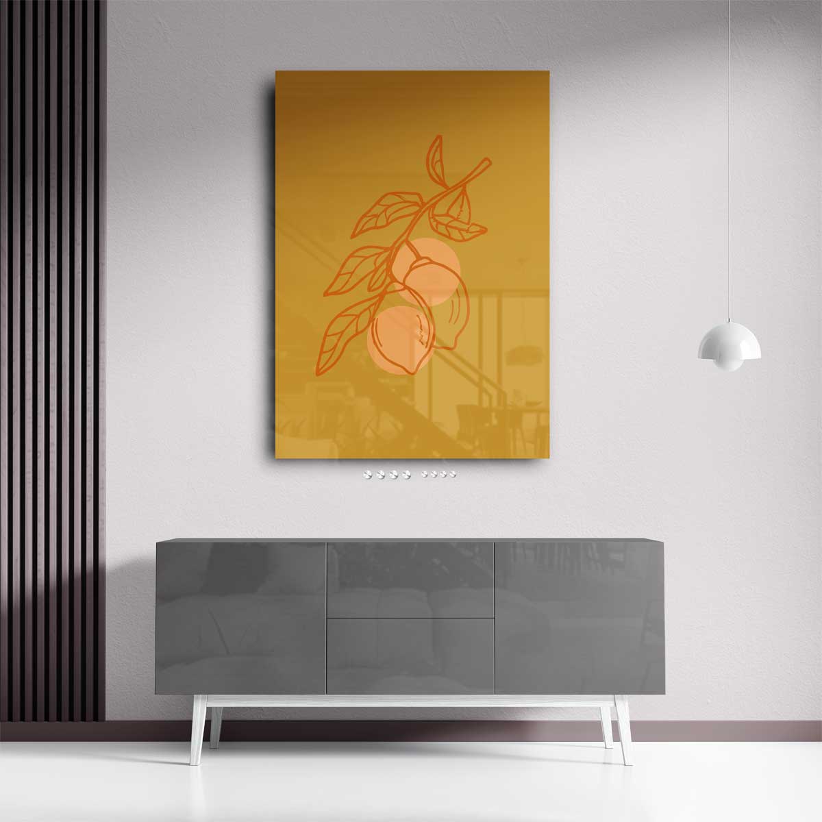 Fris Fruitigheid – plexiglas wanddecoratie in portret formaat
