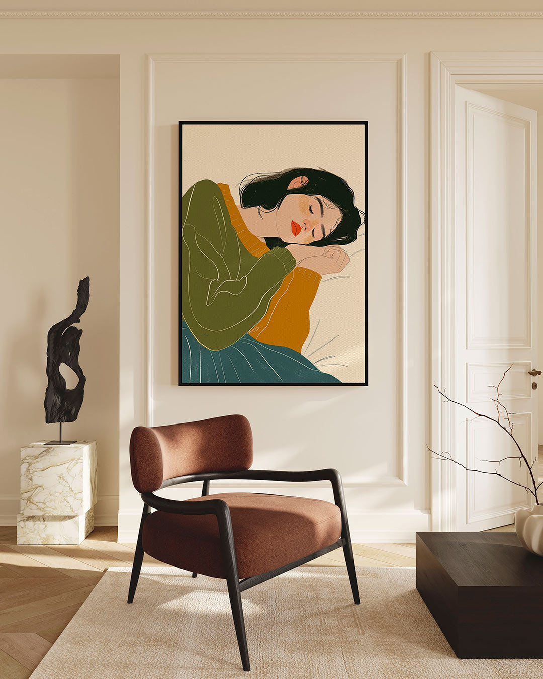 Dromerige rust – staande wanddecoratie