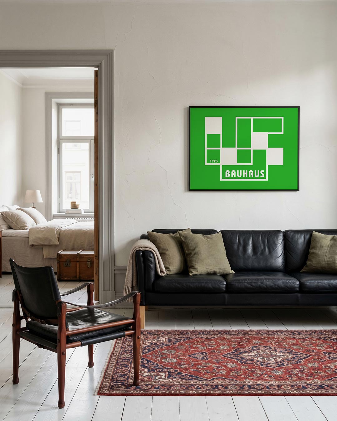 Vorm en balans – geometrische Bauhaus poster in liggend formaat