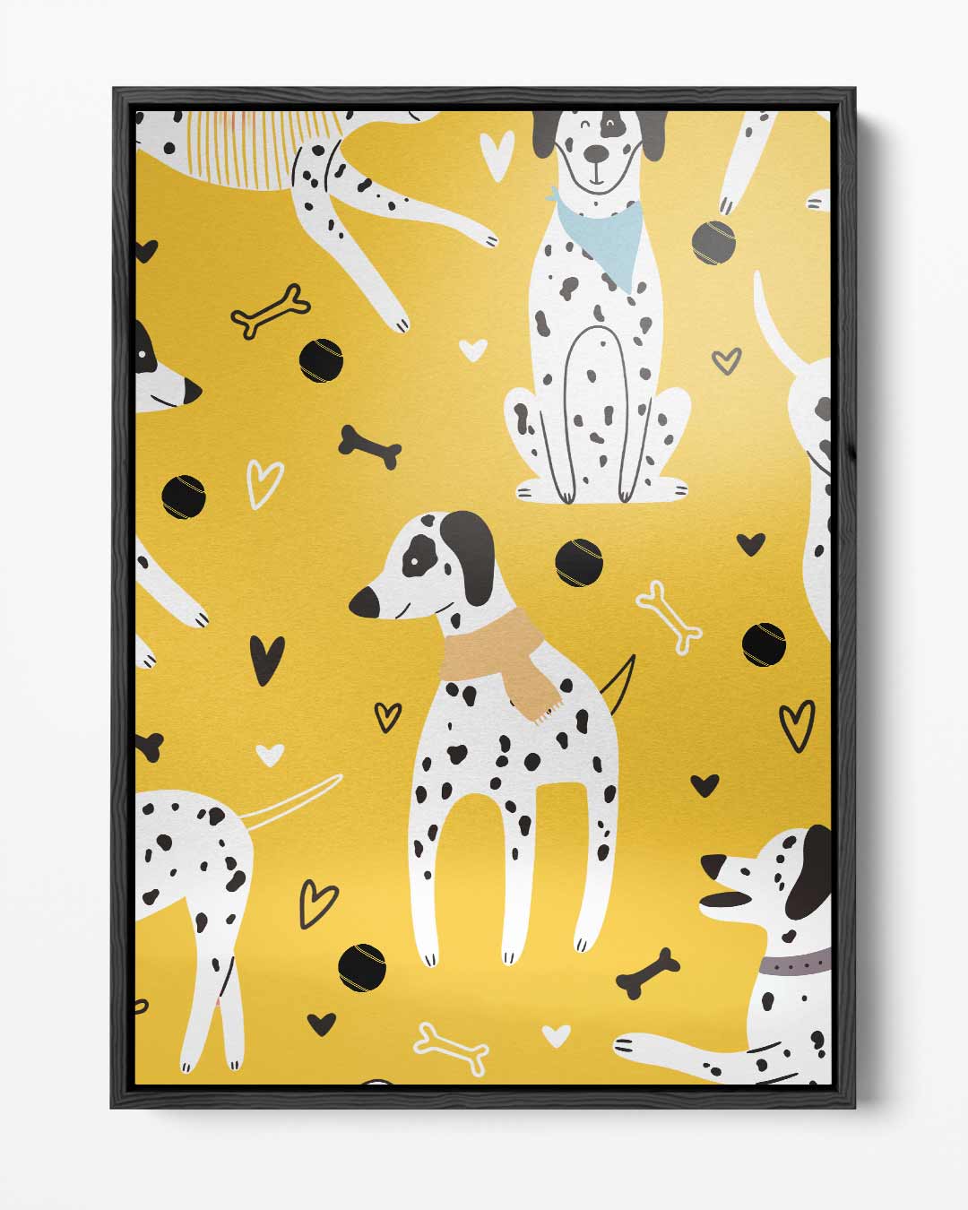 Vrolijk Dalmatiër Patroon – portret kunstwerk als wanddecoratie