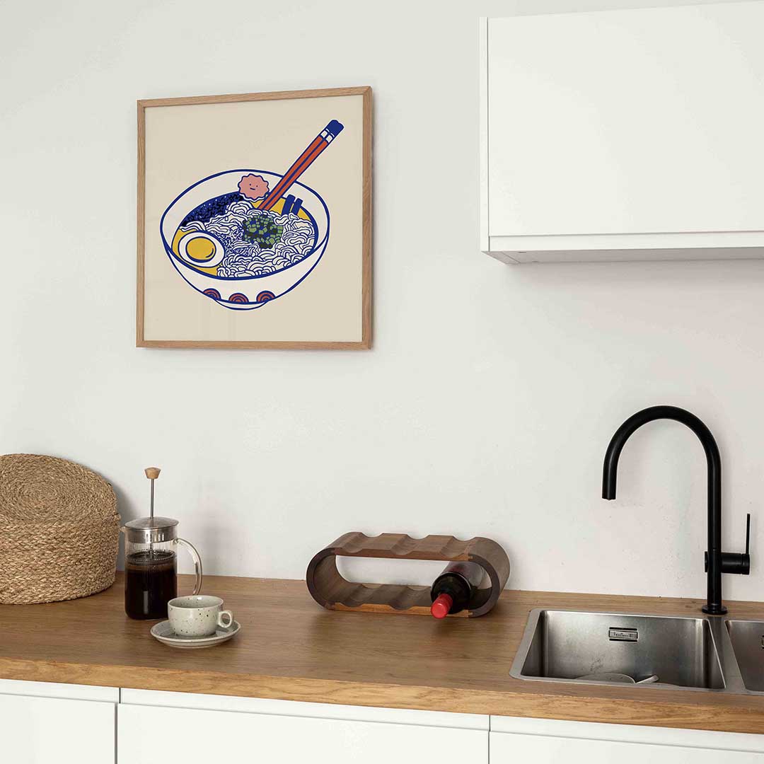 Ramen bowl – Aziatische poster in vierkant formaat