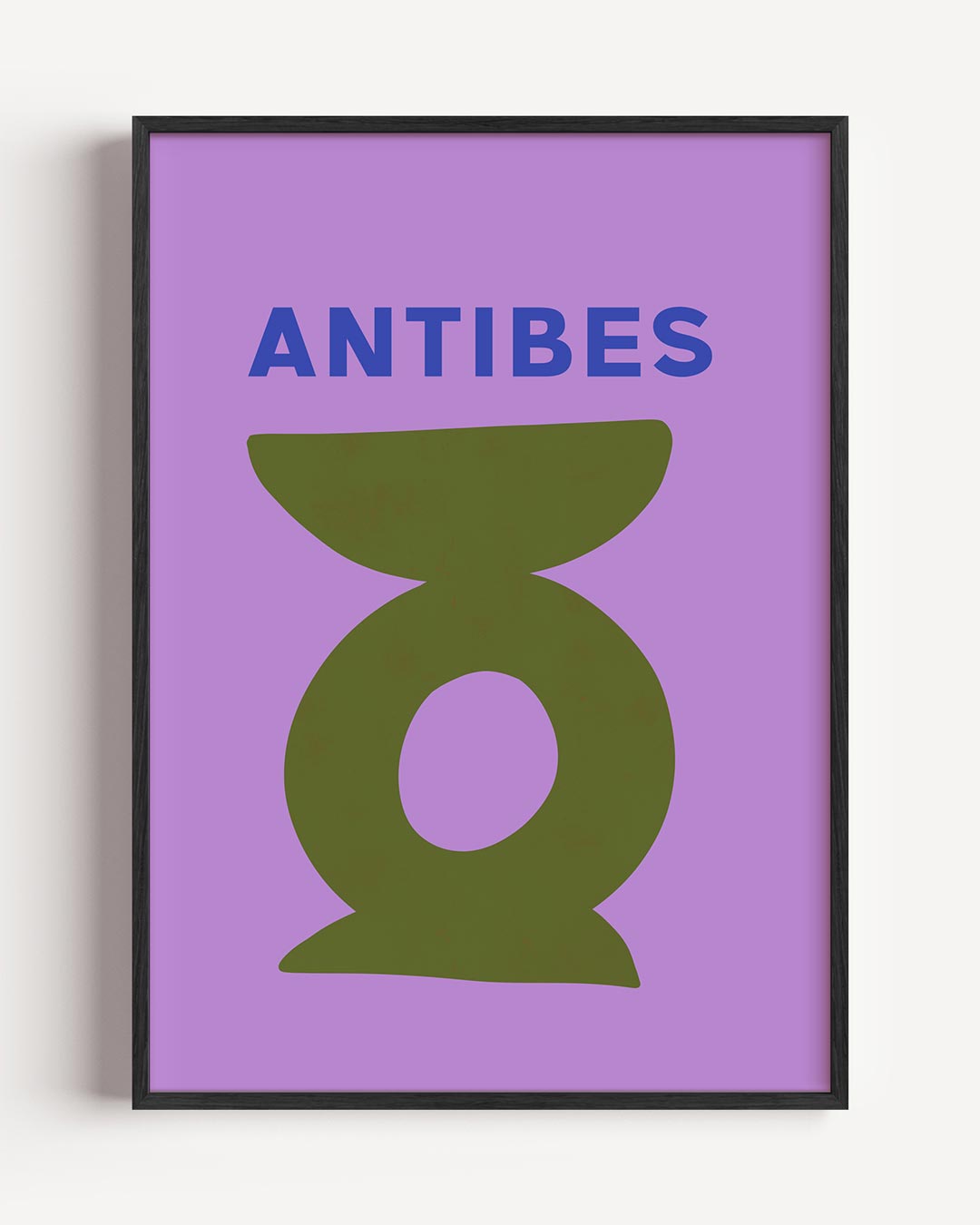 Antibes Abstracte Kunstposter – zomer portret poster als wanddecoratie