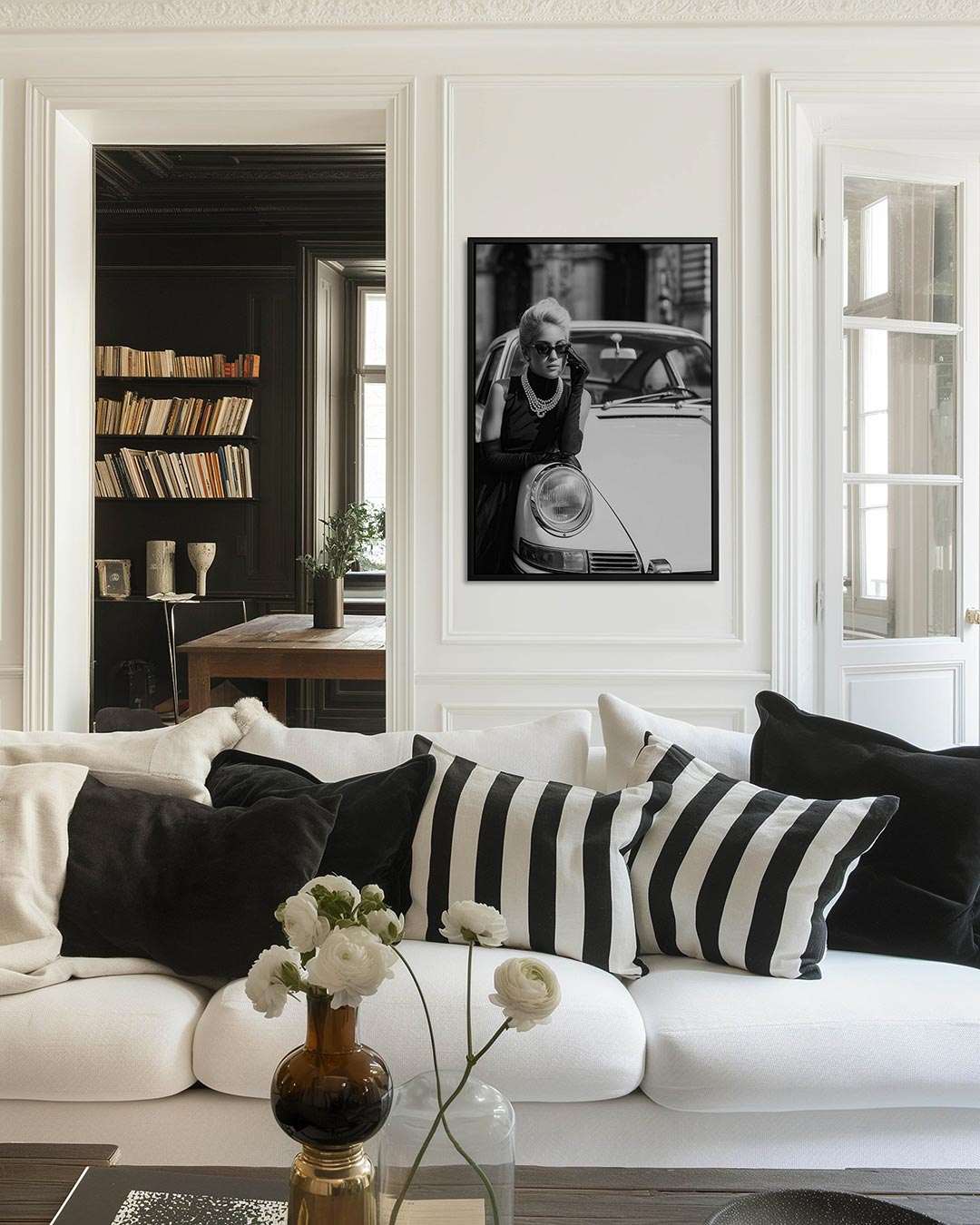 Elegante vrouw – decoratief kunstwerk voor aan de muur