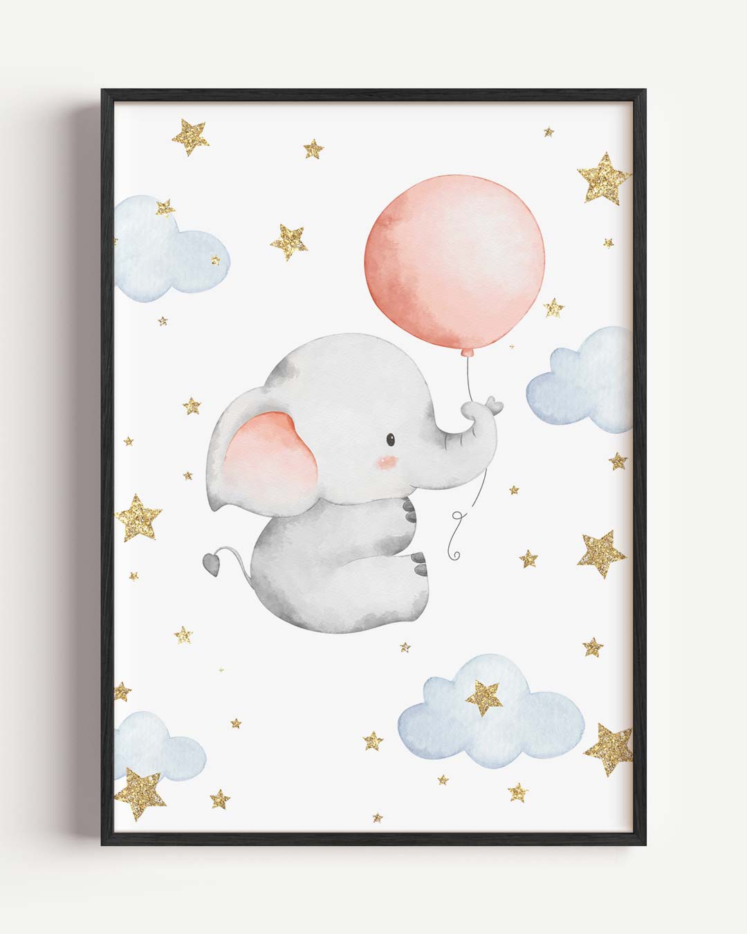 Dromerige Olifanten – kids portret poster als wanddecoratie