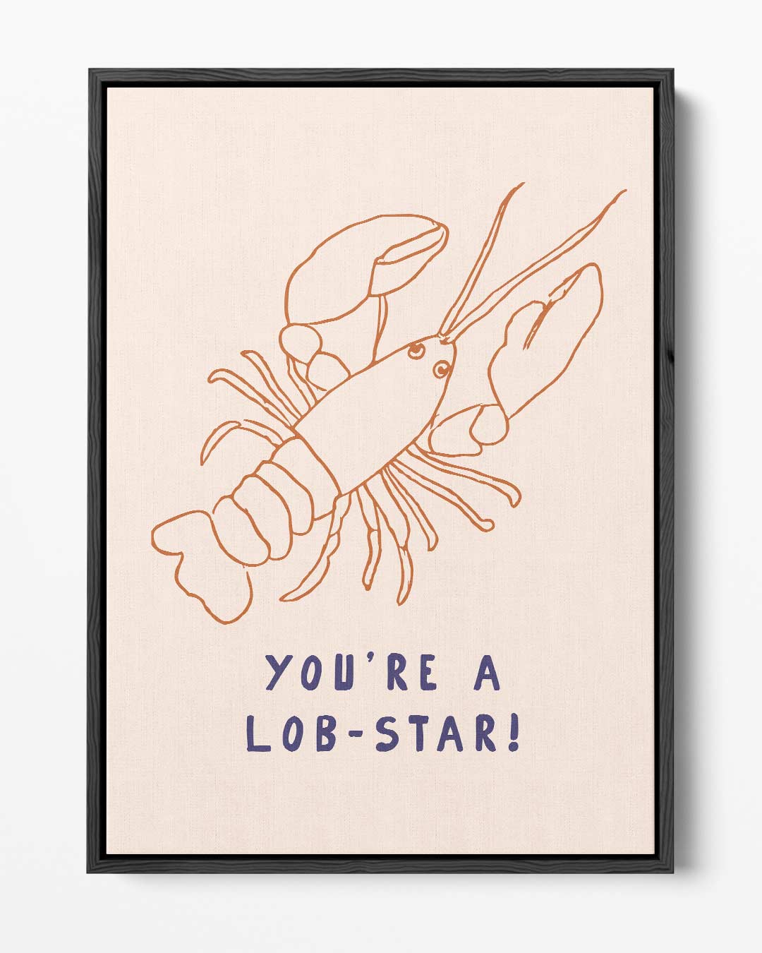 Lob-Star Illustratie Poster – portret kunstwerk als wanddecoratie