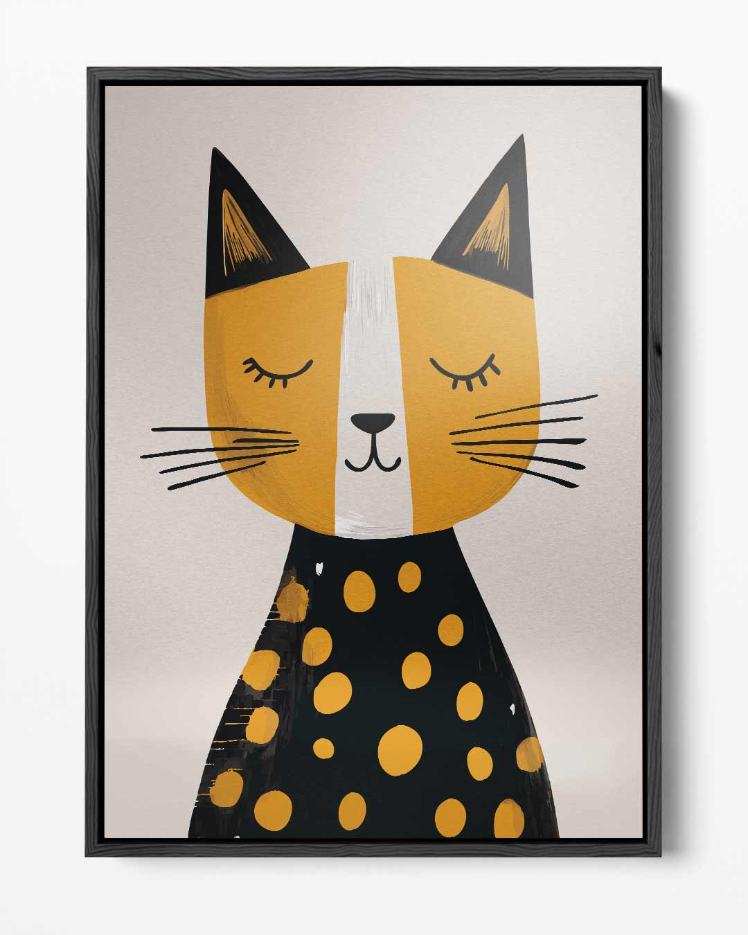 Vrolijke Kattenkunst – portret kunstwerk als wanddecoratie