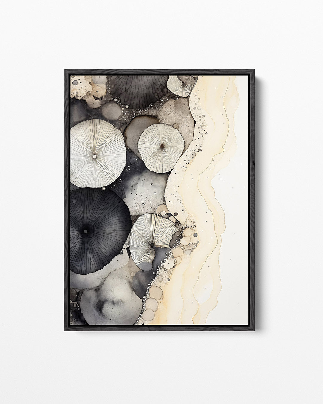Organische vormen compositie – staand wanddecoratie kunstwerk