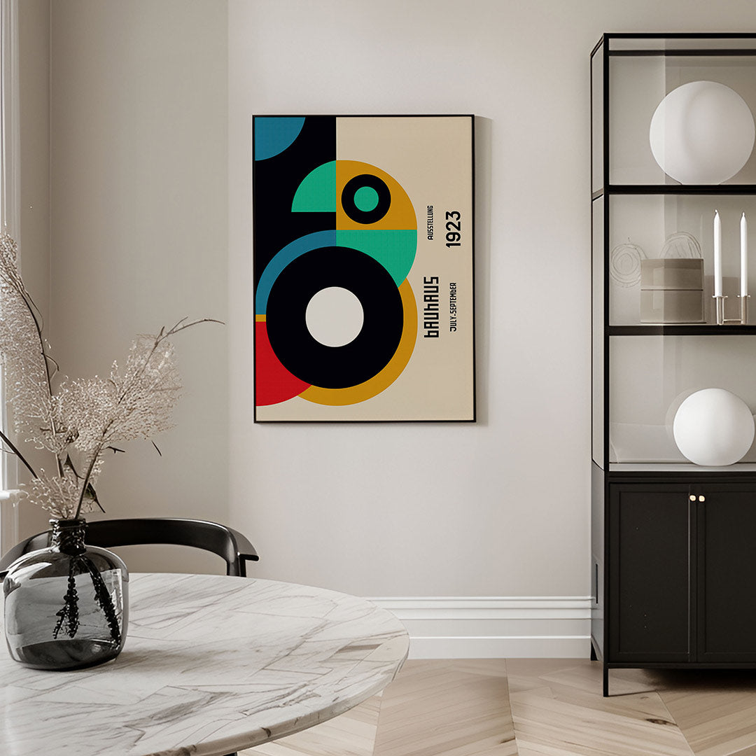 Abstracte – geometrische Bauhaus poster in staand formaat