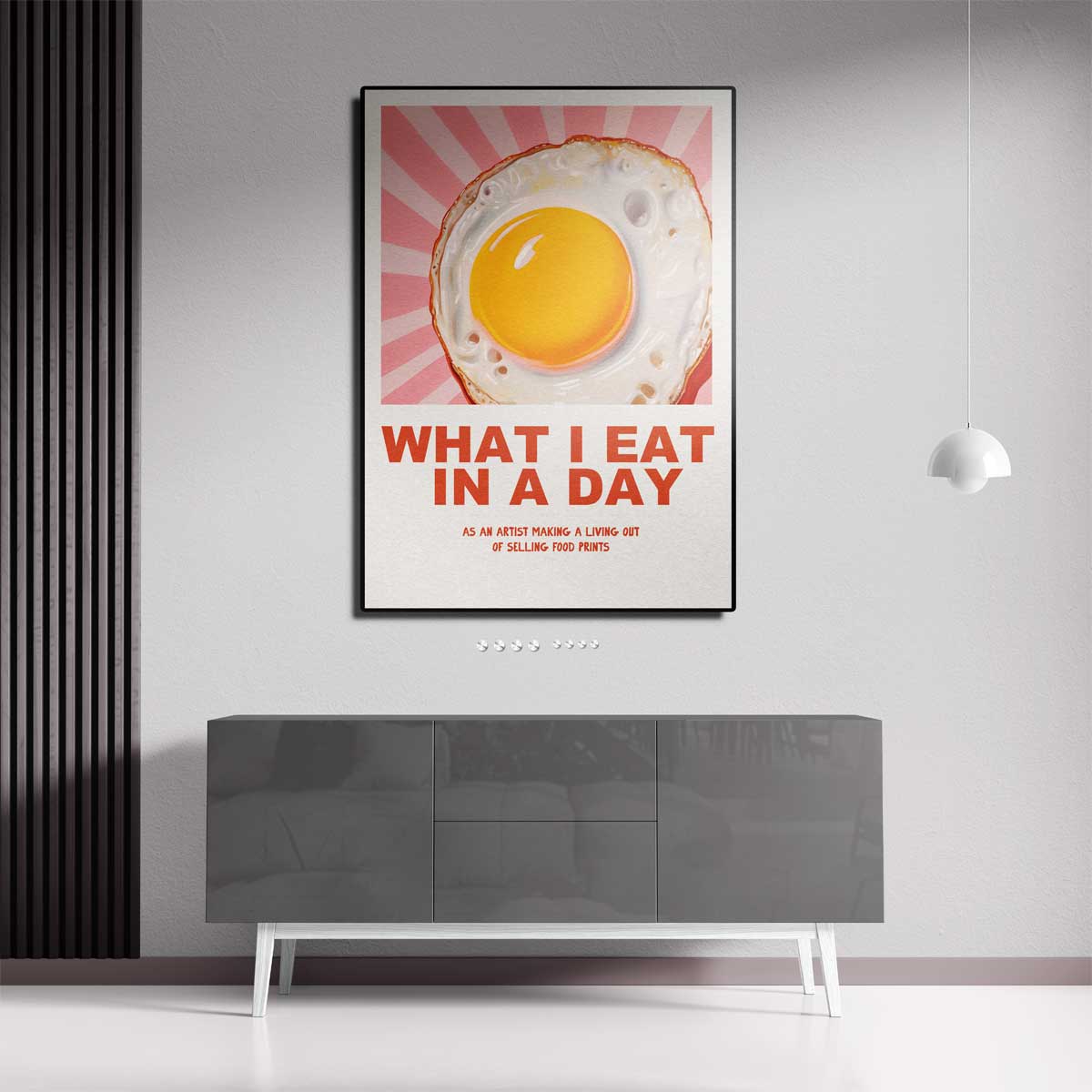 Sunny Side Up Delight – canvas kunstwerk als wanddecoratie