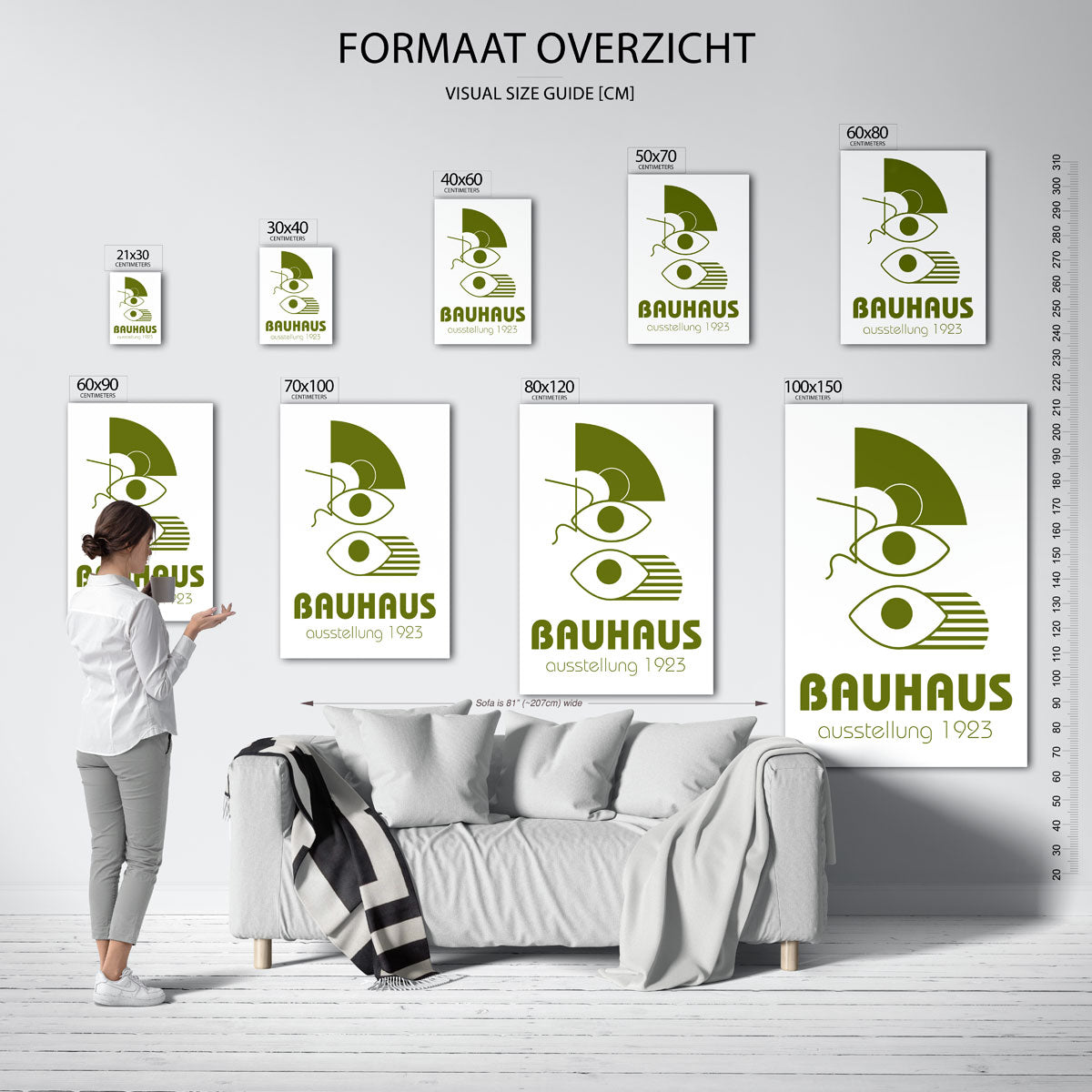 Vorm en lijnenspel – Bauhaus poster als moderne geometrische wanddecoratie