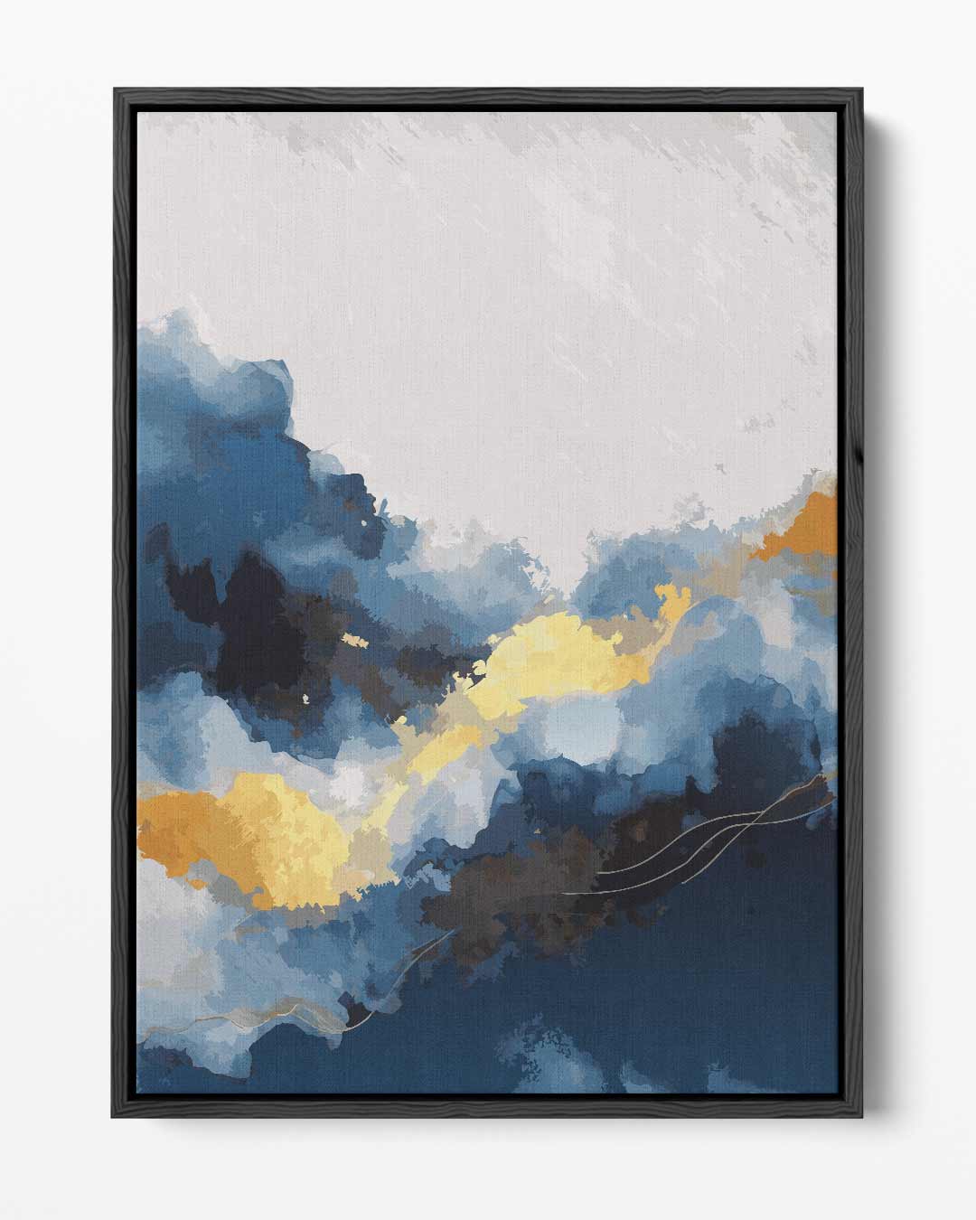 Hemelse Wolken Abstract – portret kunstwerk als wanddecoratie