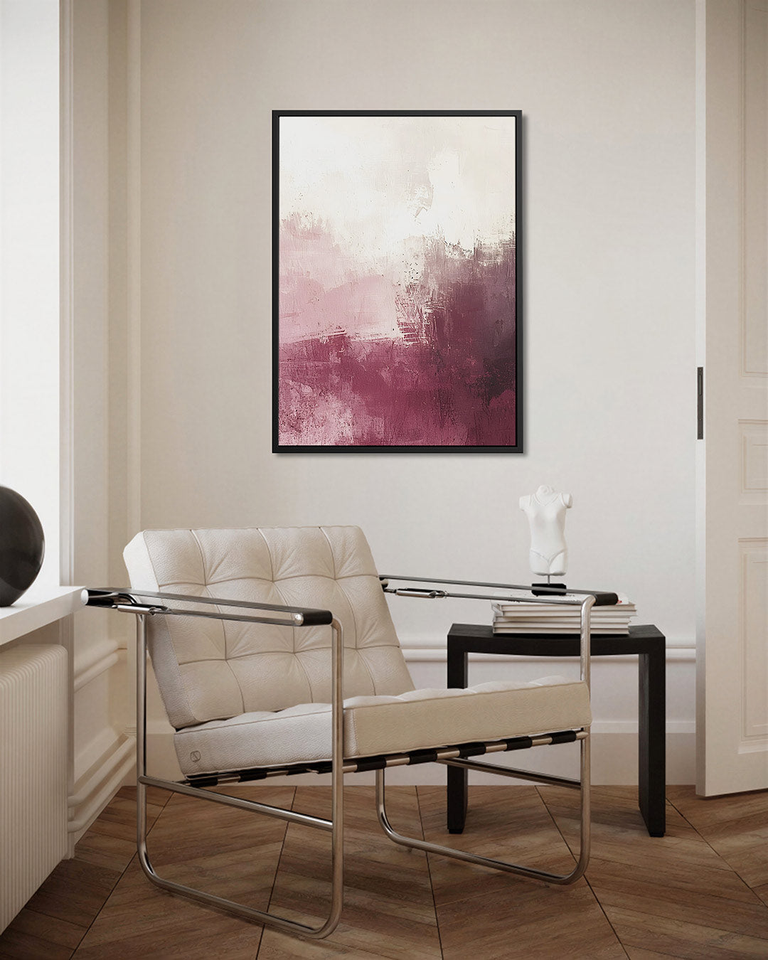 Zachte kleuren harmonie – staand wanddecoratie kunstwerk
