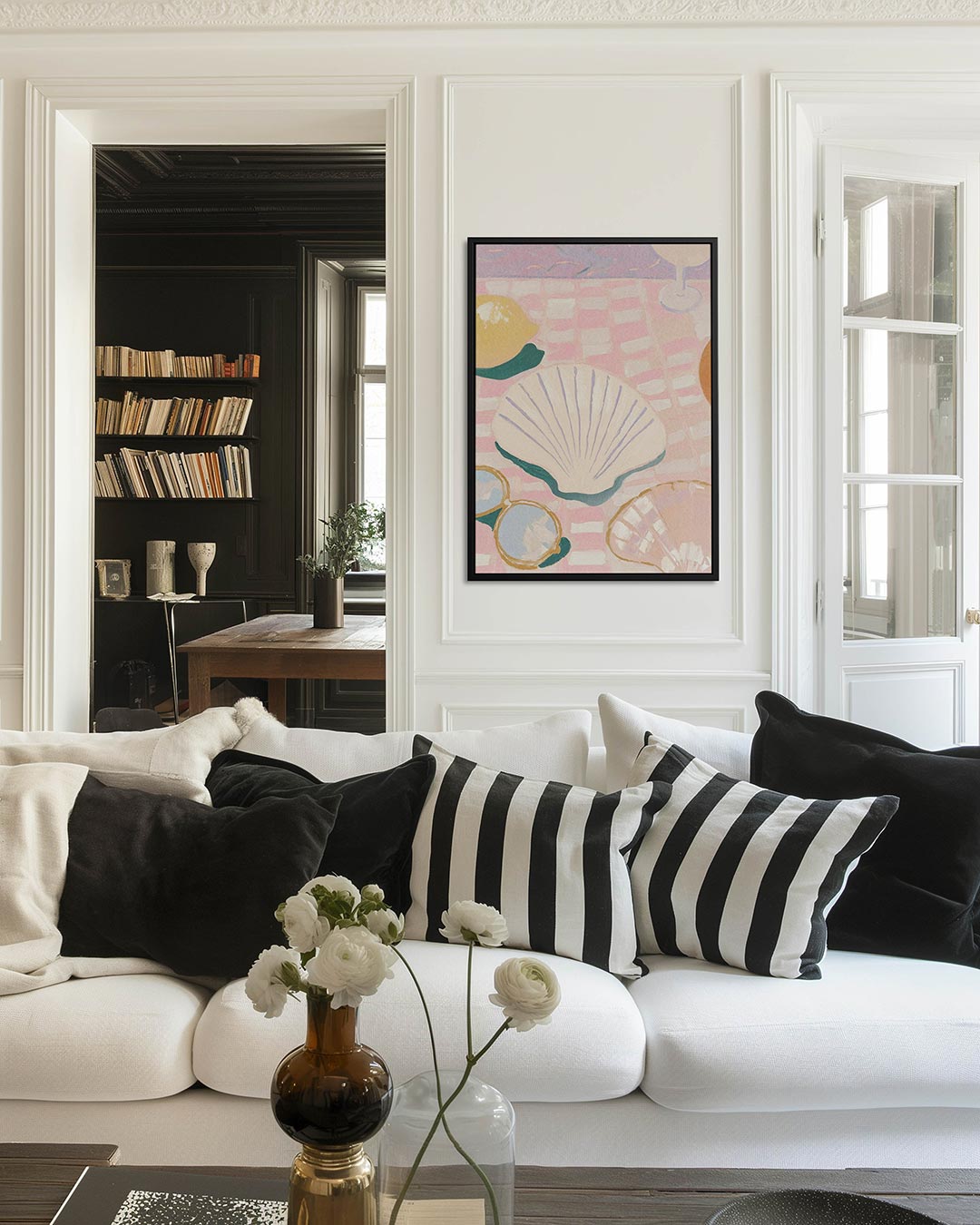 Zomerse tafelscène – staand wanddecoratie kunstwerk
