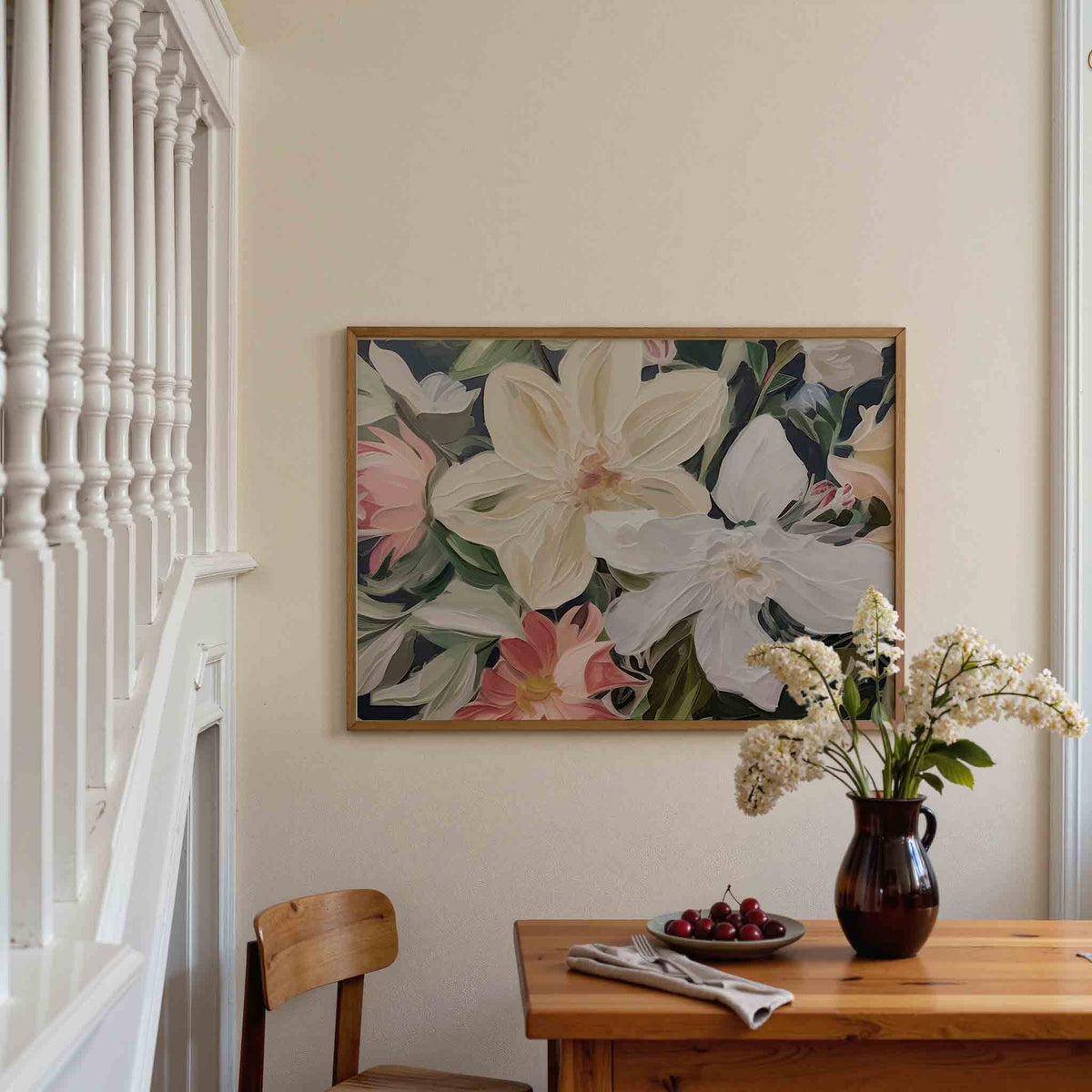 Bloemenpracht – botanische poster in liggend formaat