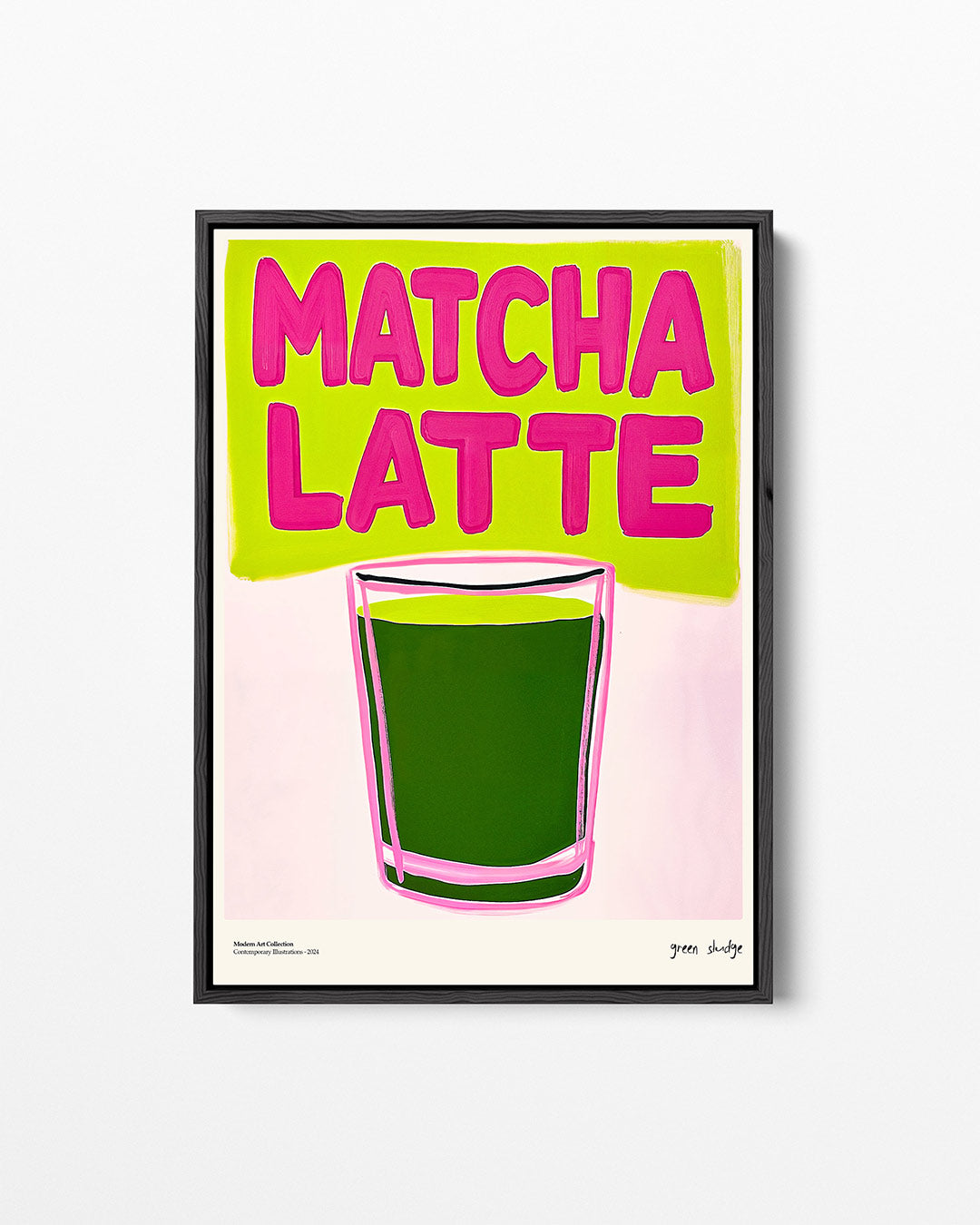 Kleurrijke drank illustratie – staand wanddecoratie kunstwerk