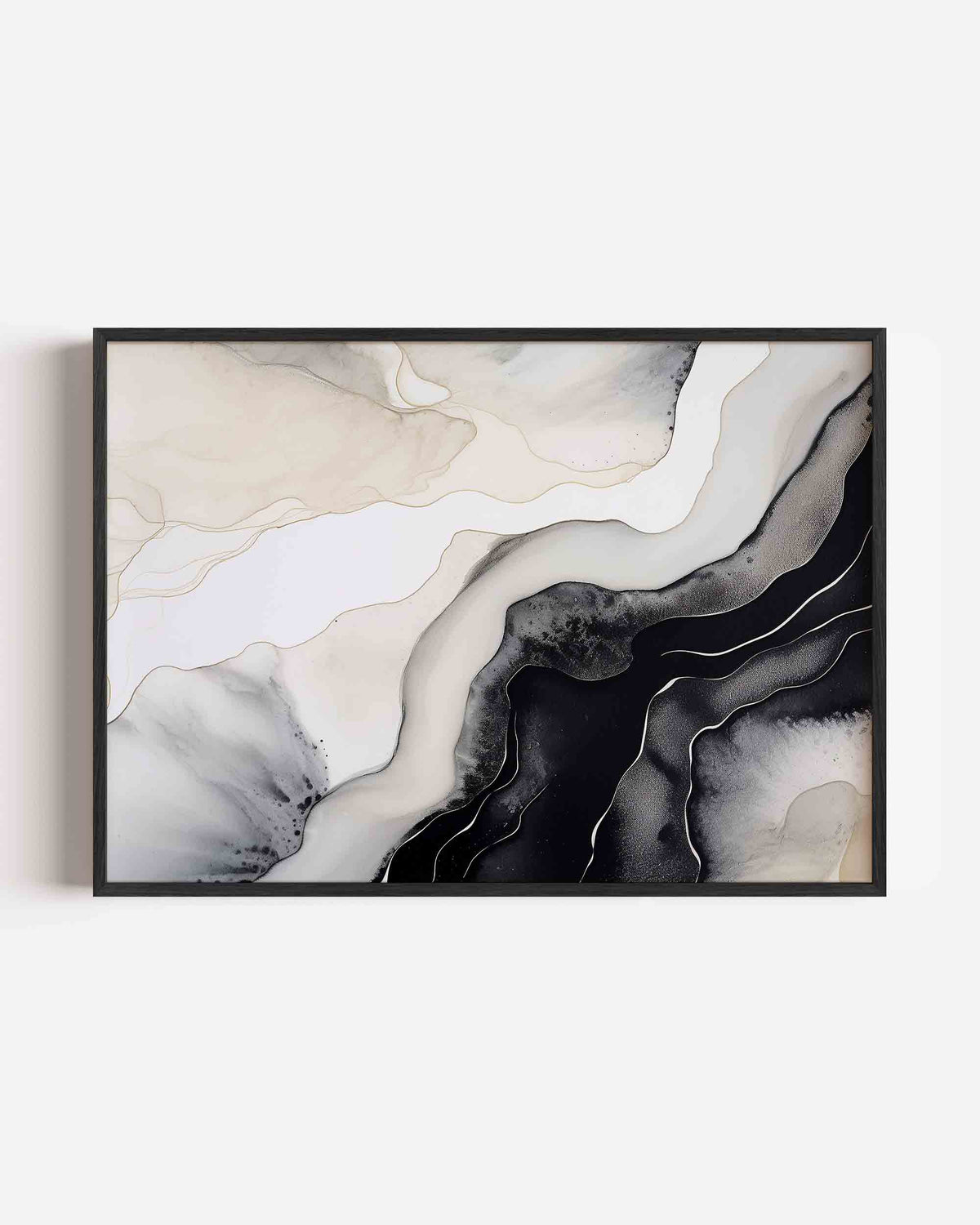 Abstracte lijnen en vormen – abstracte landscape poster als wanddecoratie